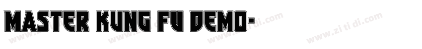 Master Kung Fu DEMO字体转换